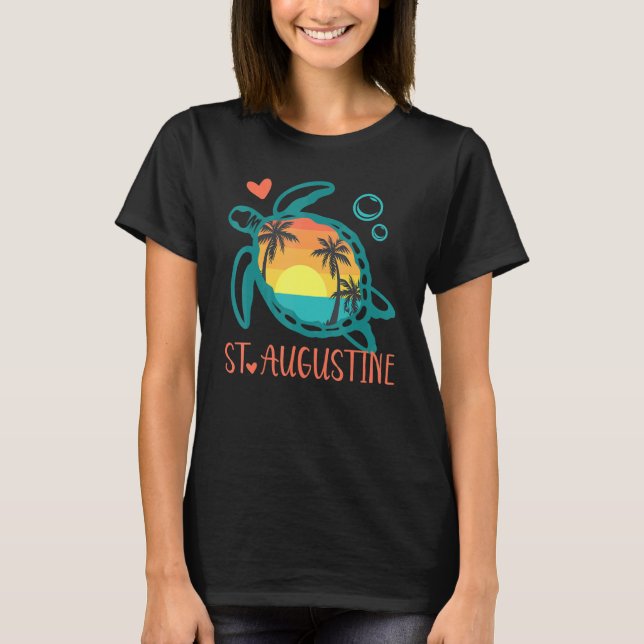 T-shirt Tortue marine St Augustine Florida (Devant)