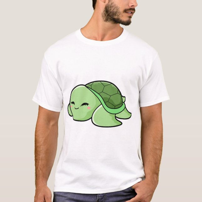 T-shirt Tortue Mignonne 1 (Devant)
