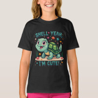 Tortue Mignonne Kawaii avec un Jeu de Mots Drôle s