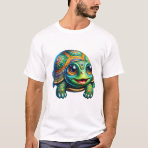 T-shirt Tortue Mignonne Kawaii Clipart 