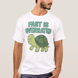 T-shirt Tortue Mignonne “La Vitesse Est Surestimée”
