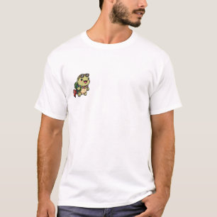 T-shirt Tortue Mignonne Voyageuse Portant des Lunettes de