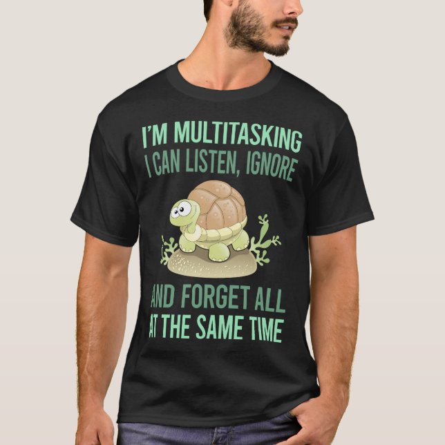 T-shirt Tortue multitâche 12 (Devant)