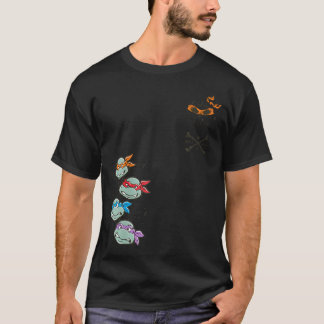 T-shirt Tortue Ninja Mutante Rebelle Crâne Tortue