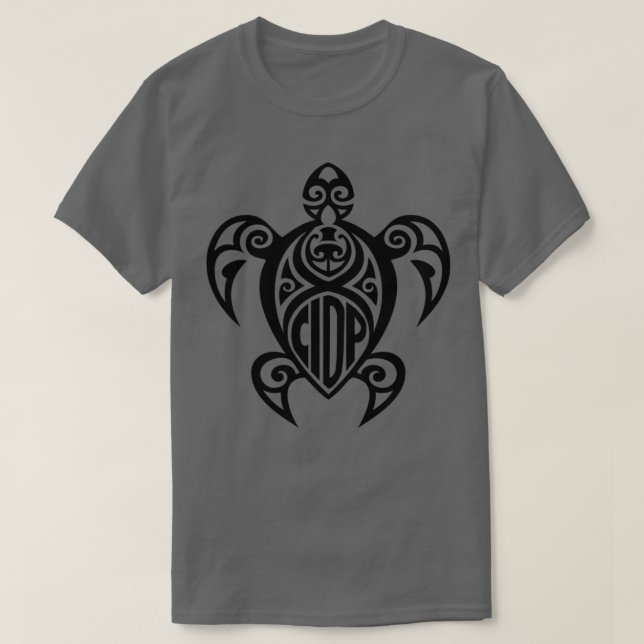 T-shirt Tortue noire CIDP (Design devant)