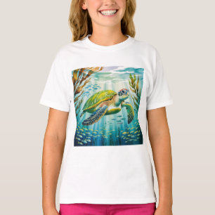 T-shirt Tortue peinte