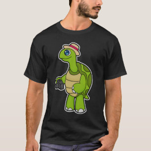 T-shirt Tortue photographe avec caméra