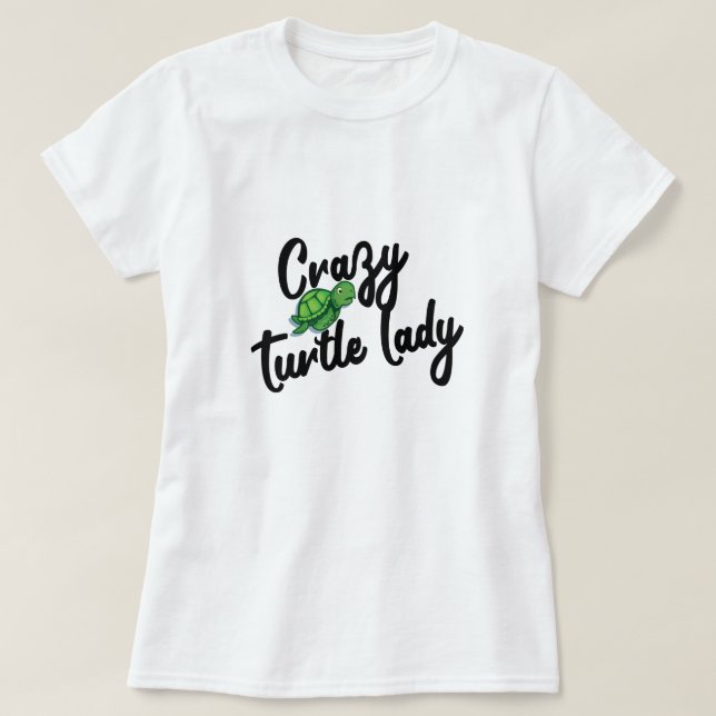 T-shirt tortue pour les amoureux de la tortue (Design devant)