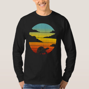 T-shirt Tortue Rétro Style Vintage 60s 70s Hommes Femmes T