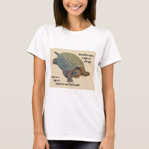 T-shirt Tortue serpent Rincée Sagesse de la vieillesse