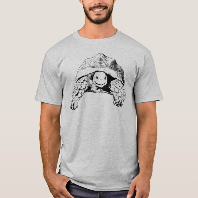 T-shirt Tortue stimulée africaine de tortue de Sulcata (Devant)