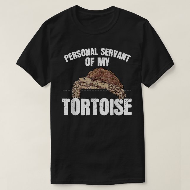 T-shirt Tortue Sulcata Cadeau Serviteur Personnel De Ma To (Design devant)