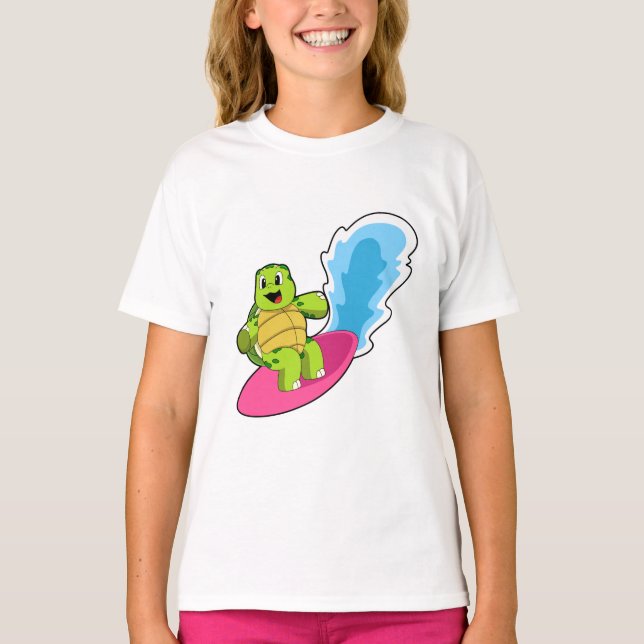 T-shirt Tortue surfeur avec Surfer (Devant)