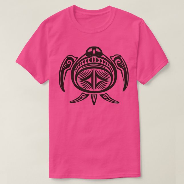 T-shirt tortue tatouage abstrait Triblend (Design devant)