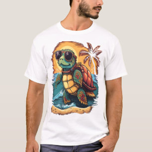 T-shirt Tortue tortues marines hawaïennes Hawaï Plage trop