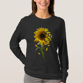 T-shirt Tortue Tournesol Jardinage Océan Sensibilisation a