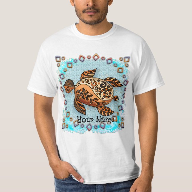 T-shirt Tortue tribale (Devant)