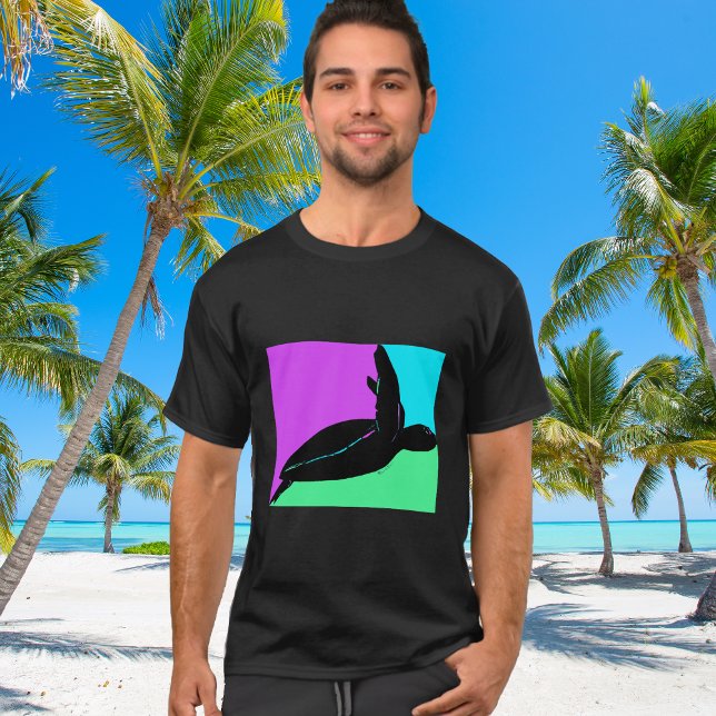 T-shirt Tortue tropicale colorée (Créateur téléchargé)