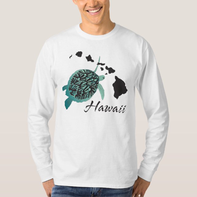 T-shirt Tortue verte d'Hawaii (Devant)