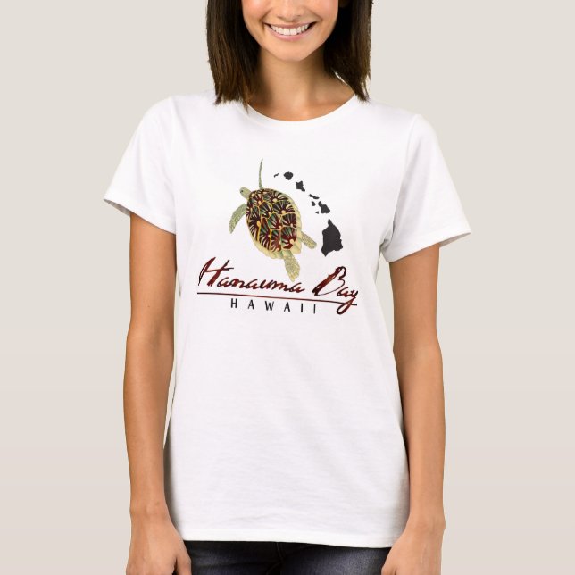 T-shirt Tortue verte d'Hawaii (Devant)