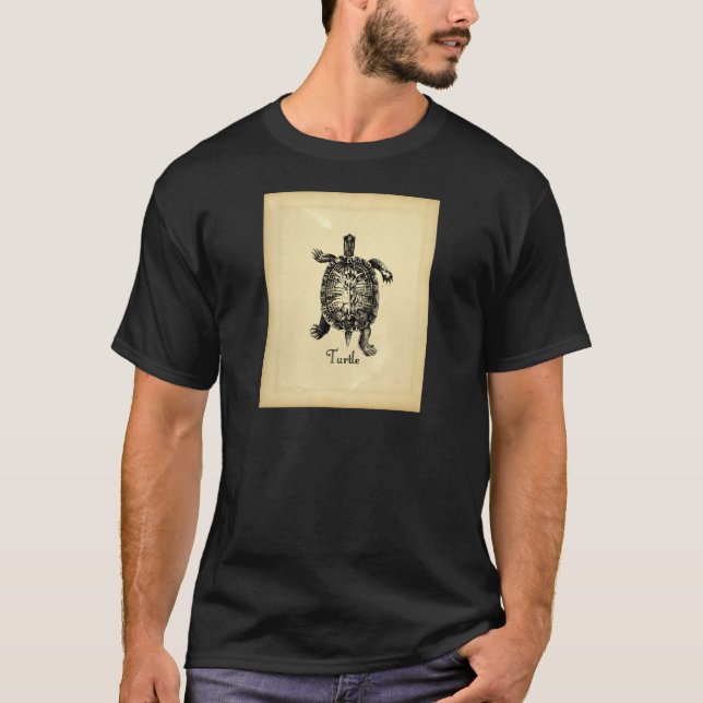 T-shirt TORTUE vintage (Devant)