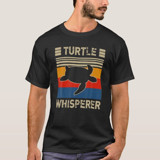 T-shirt Tortue Whisperer Tortues animales Adulte (Devant)