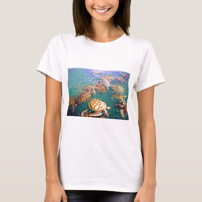 T-shirt Tortues au jeu (Devant)