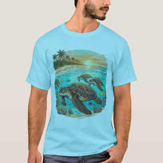 T-shirt Tortues caouannes