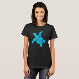 T-shirt Tortues colorées avant et arrière