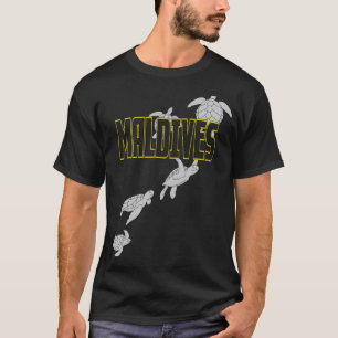 T-shirt Tortues de mer des Maldives, Plongée sous-marine a