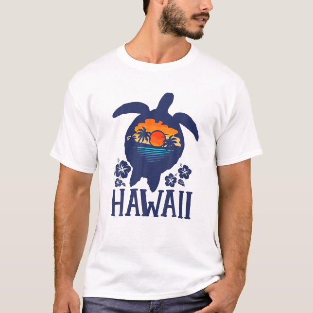 T-shirt Tortues de mer Hawaii Famille Hawaiian Matching Va (Devant)