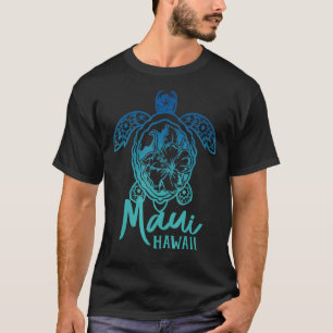 T-shirt Tortues de mer Maui Hawaiian Tortue Flower Tro