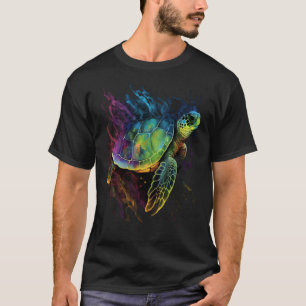 T-shirt Tortues de mer Tie Dye Diver plongée Biol marin