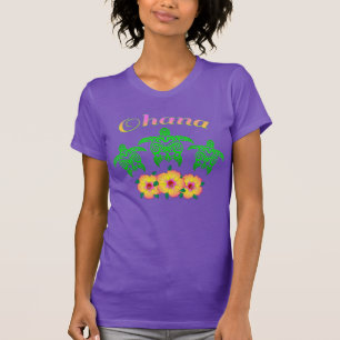 T-shirt Tortues de mer vertes Hawaiian Ohana
