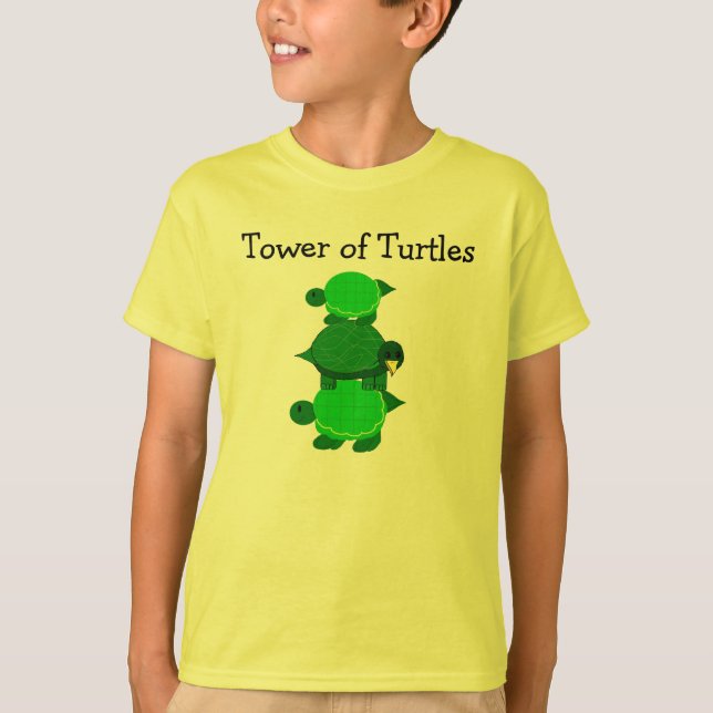 T-shirt Tortues Empilées (Devant)