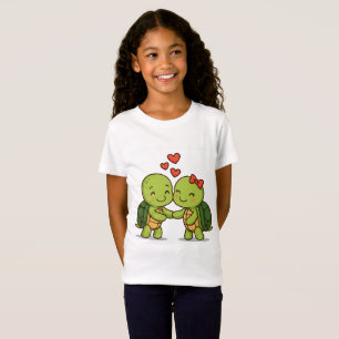 T-Shirt Tortues mignonnes   Couple de dessin adorable