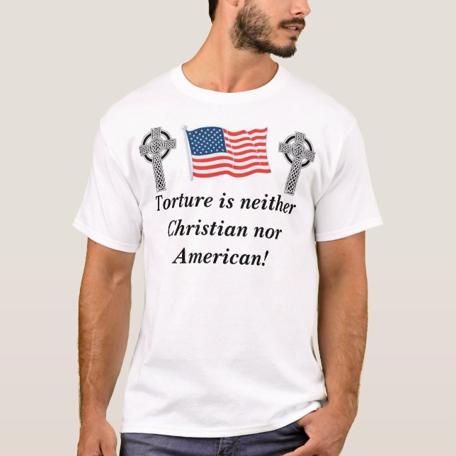 T-shirt torture croisée de drapeau… (Devant)