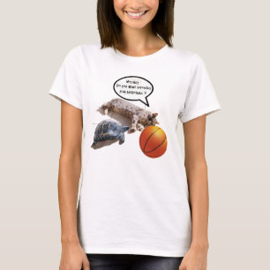 T-SHIRT TORTURE DE CHAT ET BASKETBALL