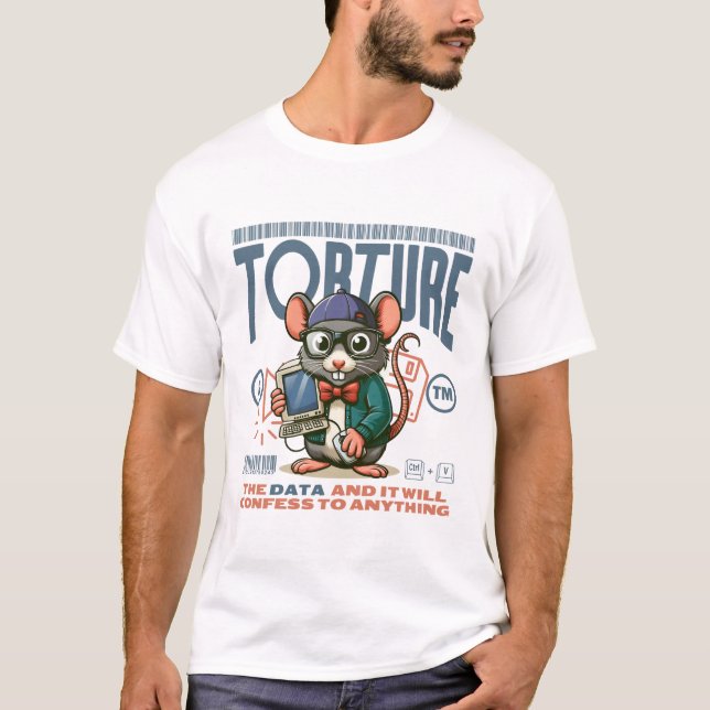 T-shirt Torture des données (Devant)
