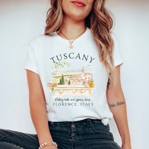 T-shirt Toscane Florence Italie - Cypress Trees