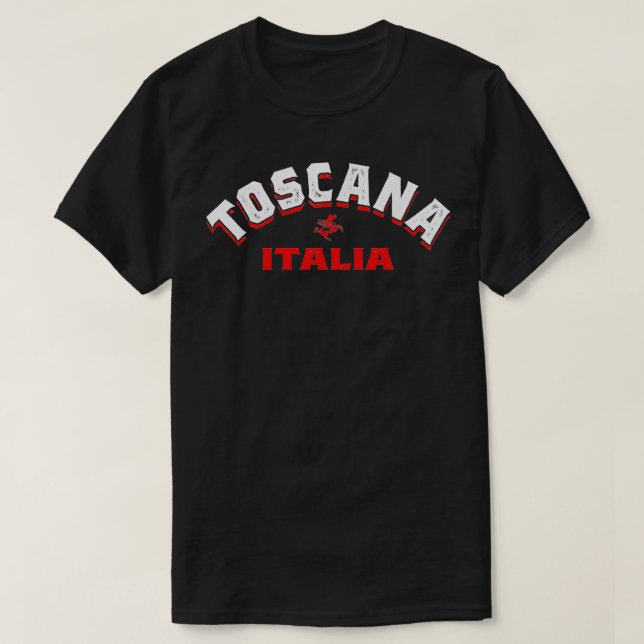 T-shirt Toscane Italie Toscane Italia Cadeau Souvenir Vint (Design devant)