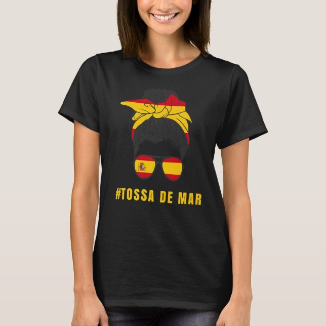T-shirt Tossa De Mar Espagnole Drapeau Espagne   (Devant)