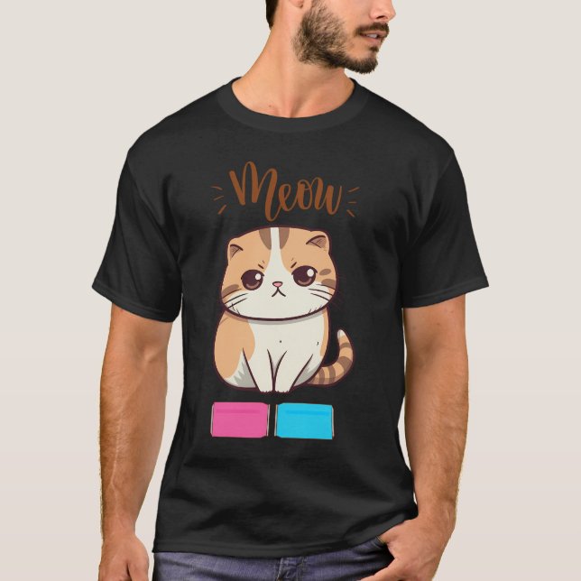 T-shirt Tot de tatouage Grumé Chat - Humeur alimentaire (Devant)