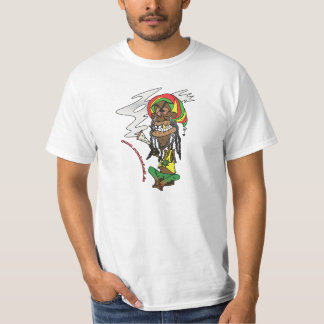 T-shirt Total de Rastafari gechillter avec un joint