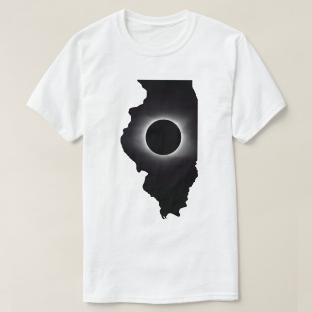 T-Shirt total d'Eclipse Solaire 2024 (Design devant)
