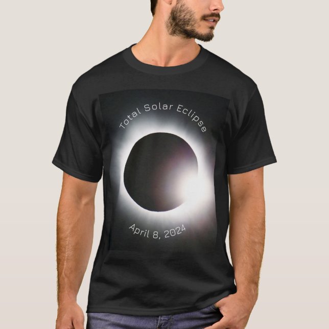 T-shirt Total éclipse solaire 2024 (Devant)