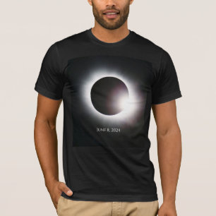 T-shirt Total éclipse solaire 8 avril 2024 soleil de lune