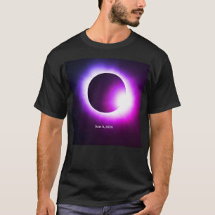 T-shirt Total éclipse solaire 8 juin 2024 soleil de lune