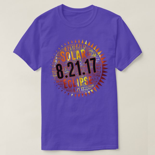 T-shirt Total Éclipse solaire Août 2017   Tee - shirts de  (Design devant)