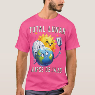 T-shirt Total Lunaire Eclipse 14 Mars 2025 Astronomie Sun